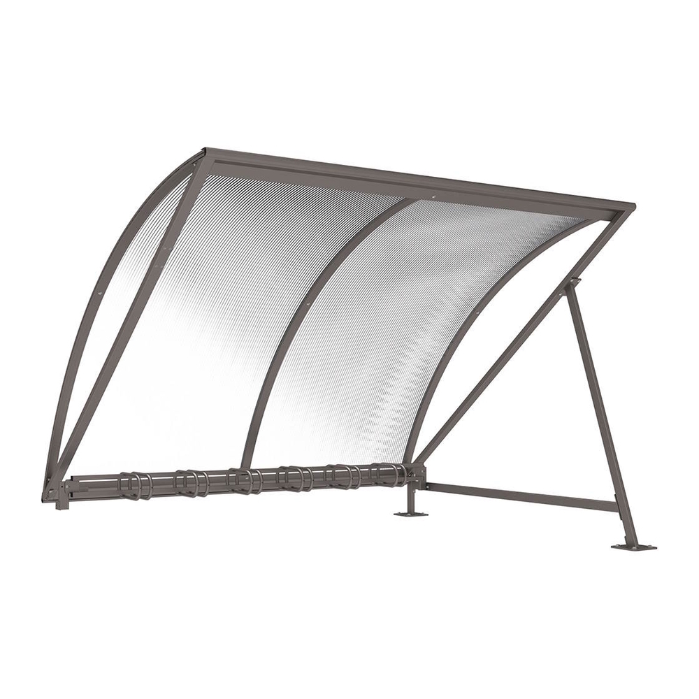 Abri vélos demi-lune Gris PROCITY - 529031.GPRO