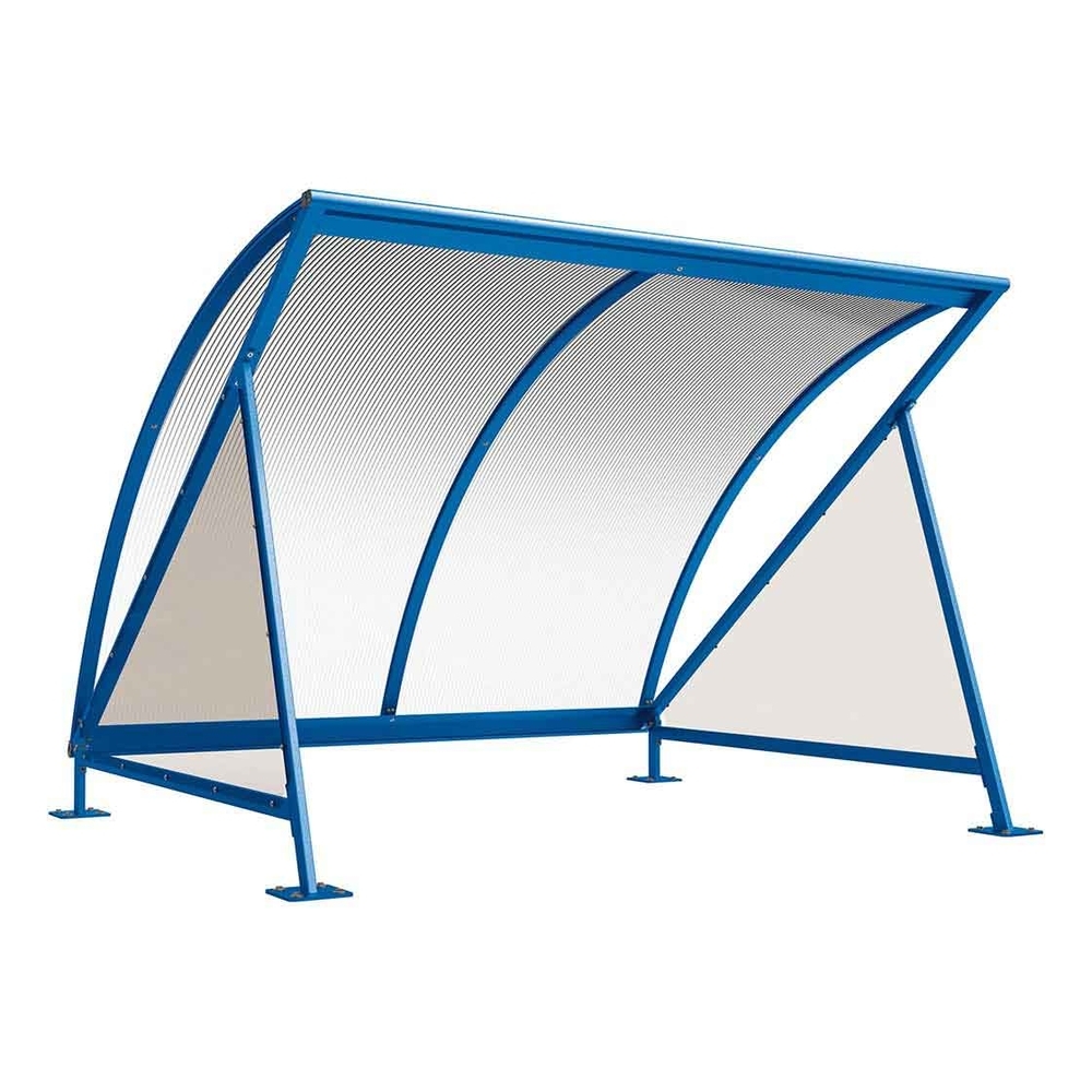 Abri vélos demi-lune RAL5010 - Initial sans range vélos - PROCITY - 529036.5010