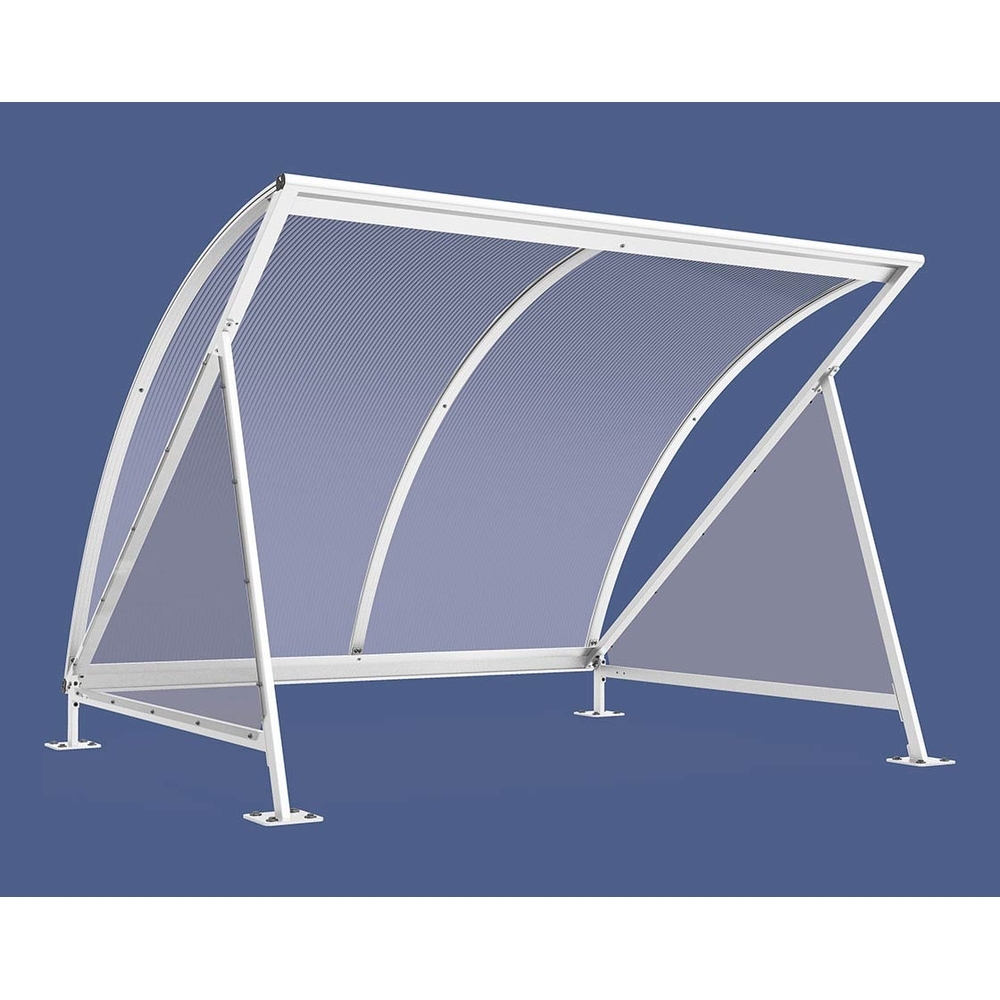 Abri vélos demi-lune RAL9010 - Initial sans range vélos - PROCITY - 529036.9010