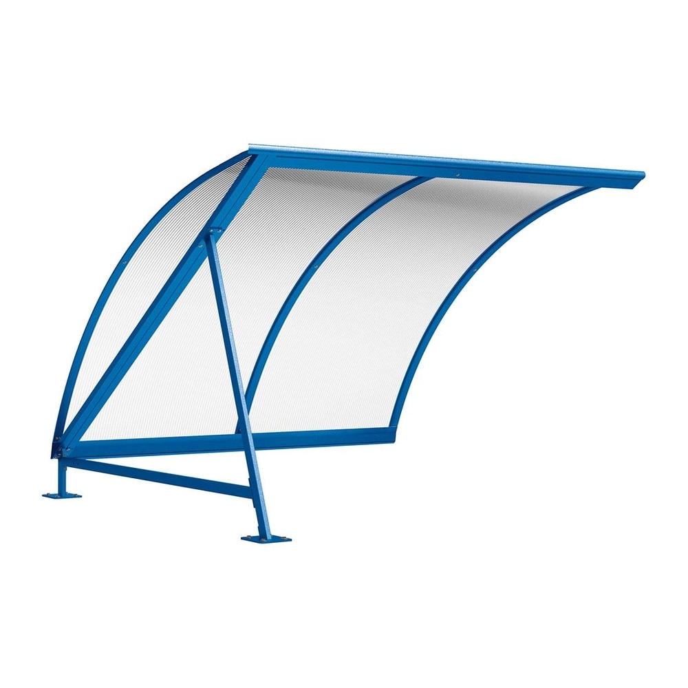 Abri vélos demi-lune RAL5010 - compl sans range vélos - PROCITY - 529037.5010