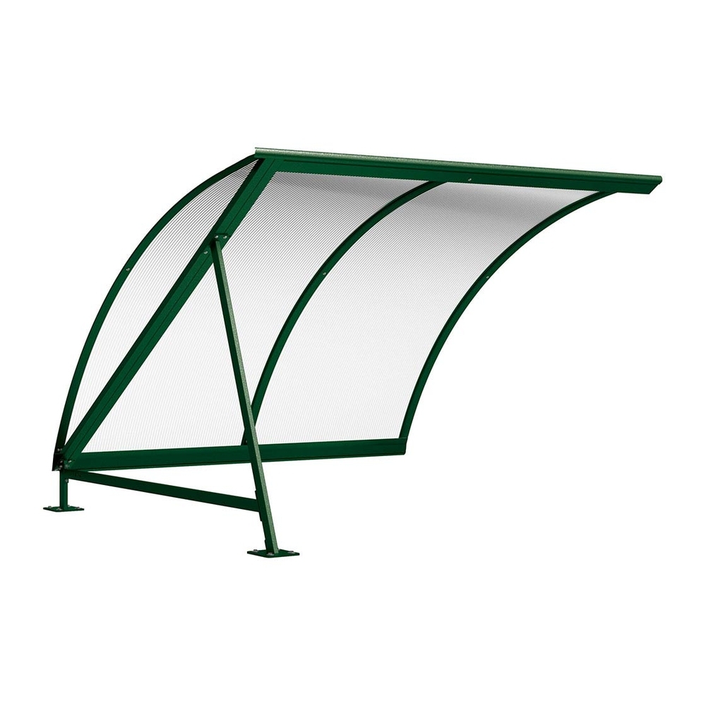 Abri vélos demi-lune RAL6005 - compl sans range vélos - PROCITY - 529037.6005