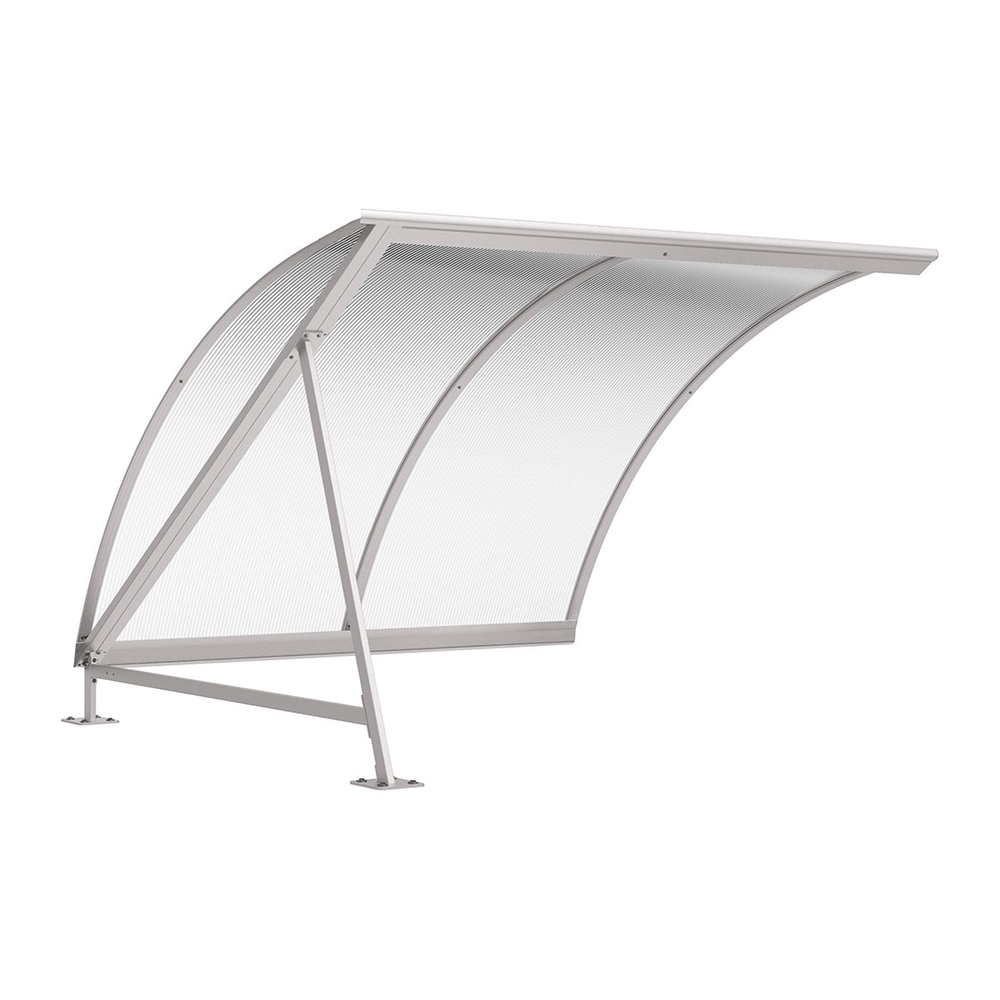 Abri vélos demi-lune RAL7044 - compl sans range vélos - PROCITY - 529037.7044