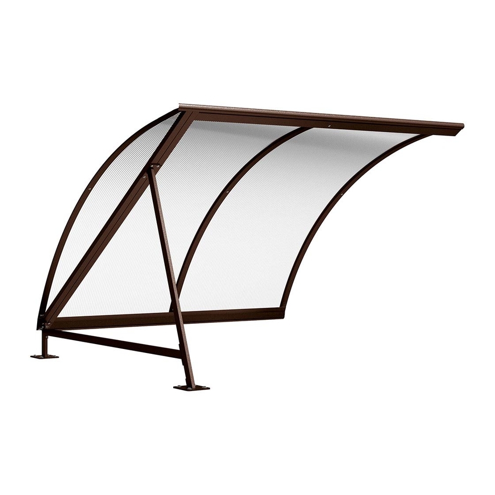 Abri vélos demi-lune RAL8017 - compl sans range vélos - PROCITY - 529037.8017