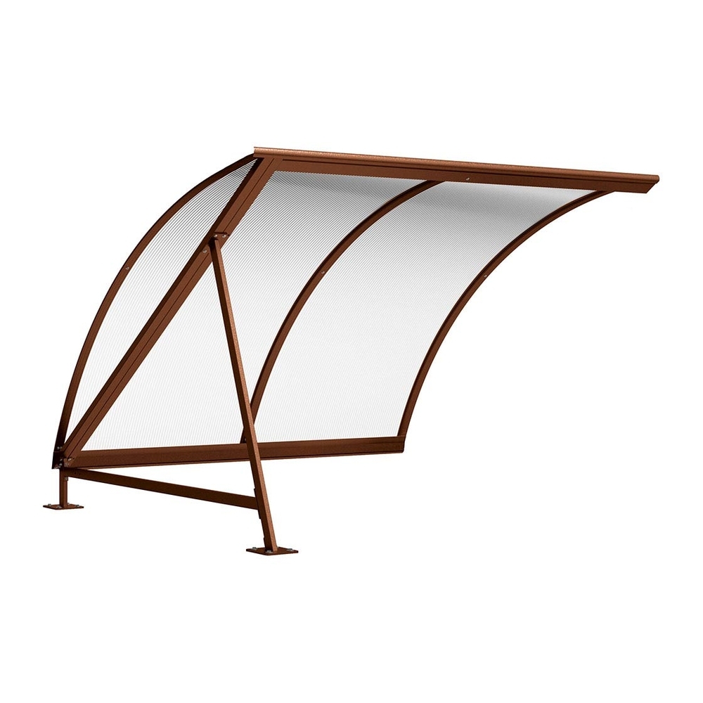 Abri vélos demi-lune Aspect Corten - compl sans range vélos - PROCITY - 529037.S025