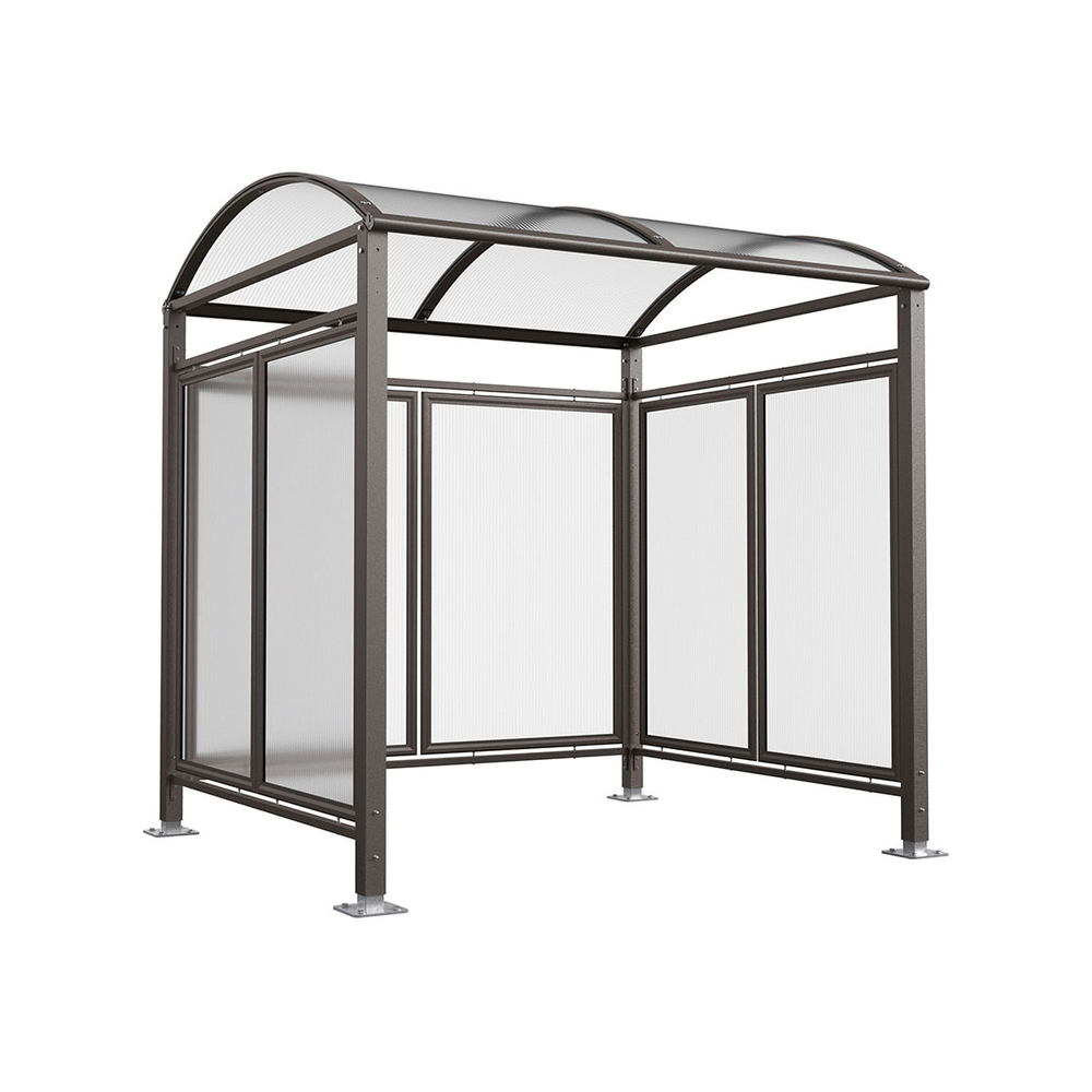 Abri vélos Voûte M bardages polycarbonate Gris PROCITY - 529050.GPRO