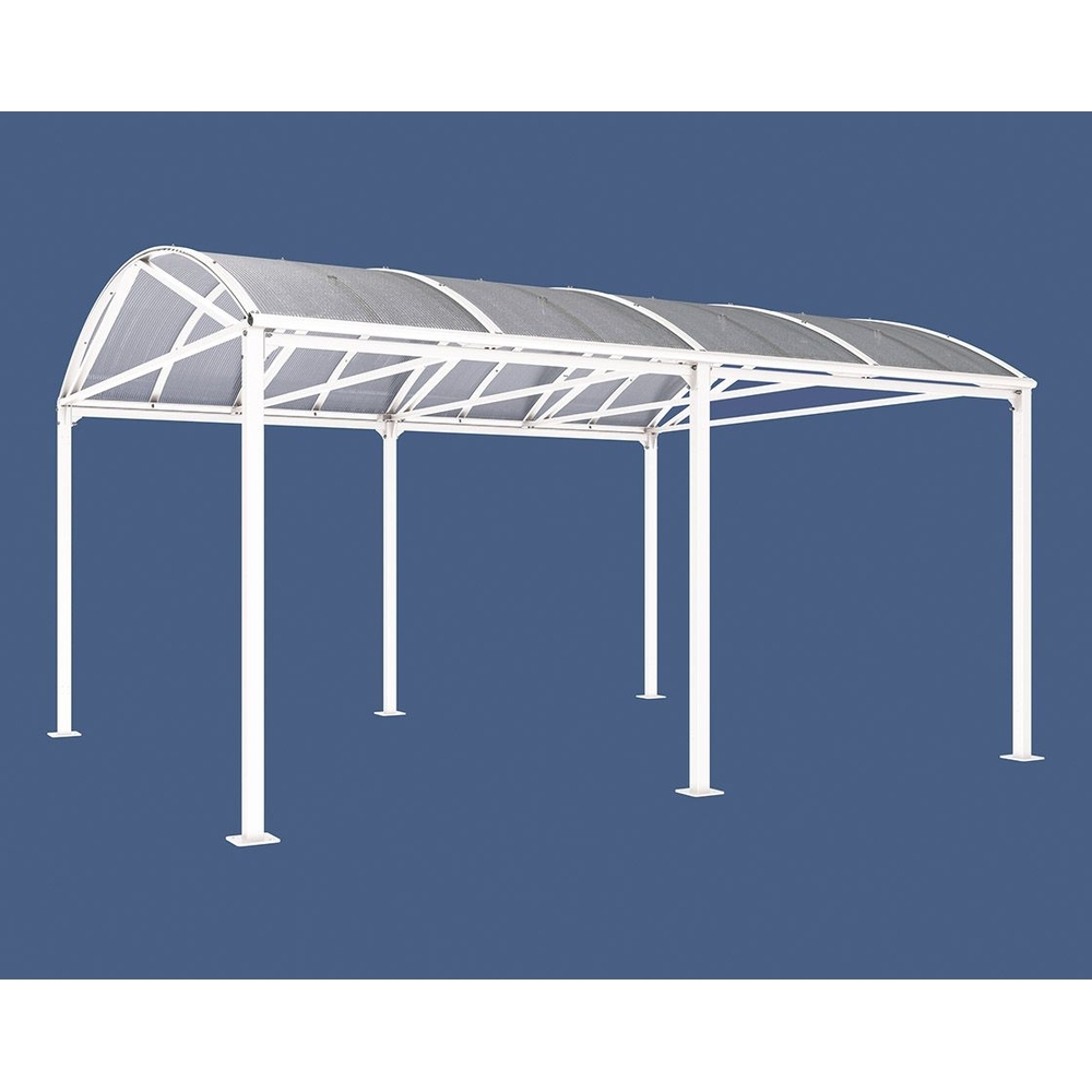 Abri vélos et motos Voûte XXL RAL9010 - Abri cycles initial - sans bardage - PROCITY - 529070.9010