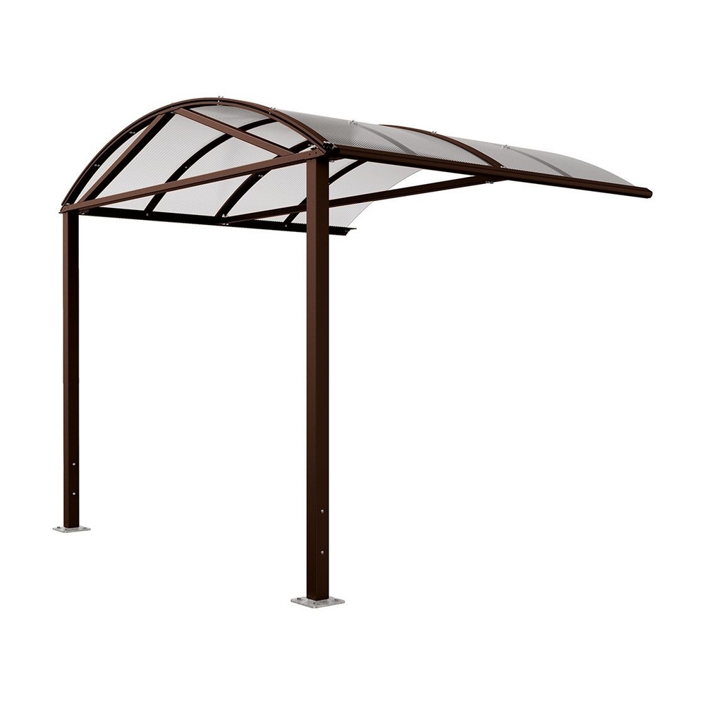 Abri vélos et motos Voûte L RAL8017 - Extension sans bardage - PROCITY - 529081.8017