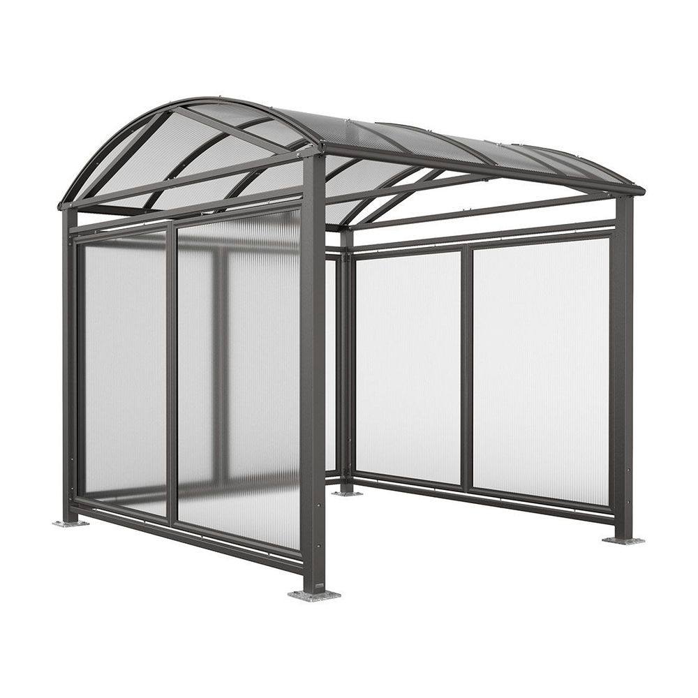 Abri vélos et motos Voûte L Gris PROCITY - 529082.GPRO