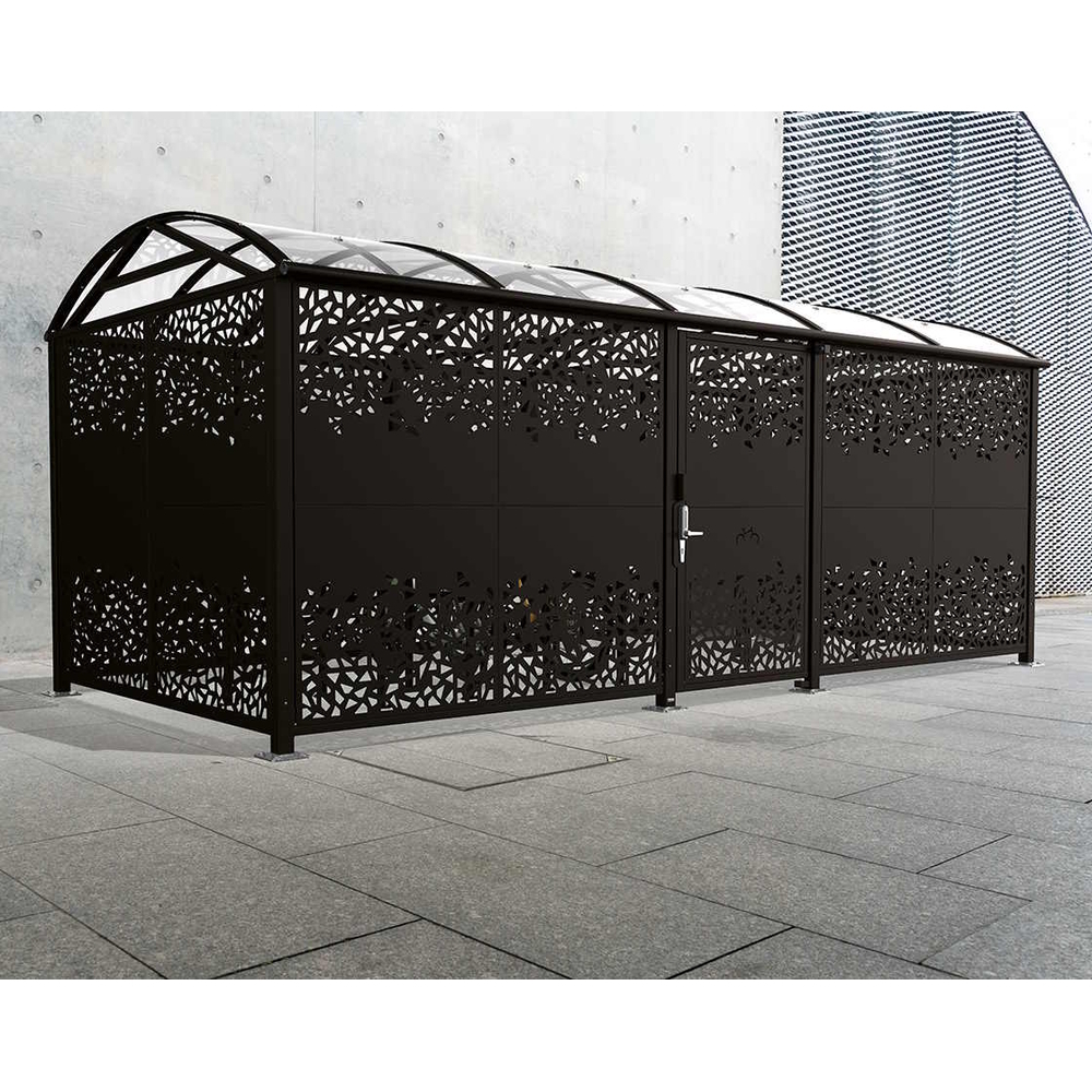 Abri vélos et motos Voûte sécurisé xtôle décorative Aspect Corten - Digicode - PROCITY - 529094D.S025