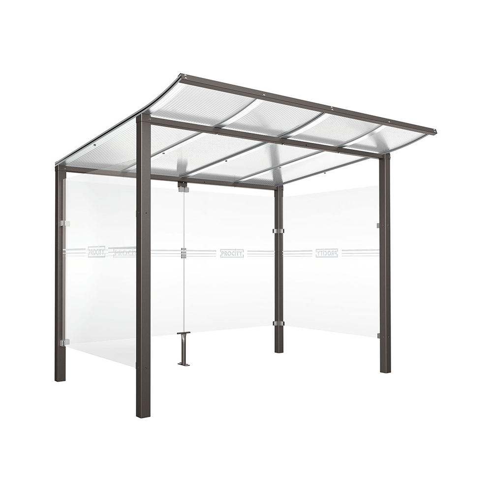 Abri vélos Modulo bardages en verre Gris PROCITY - 529170.GPRO