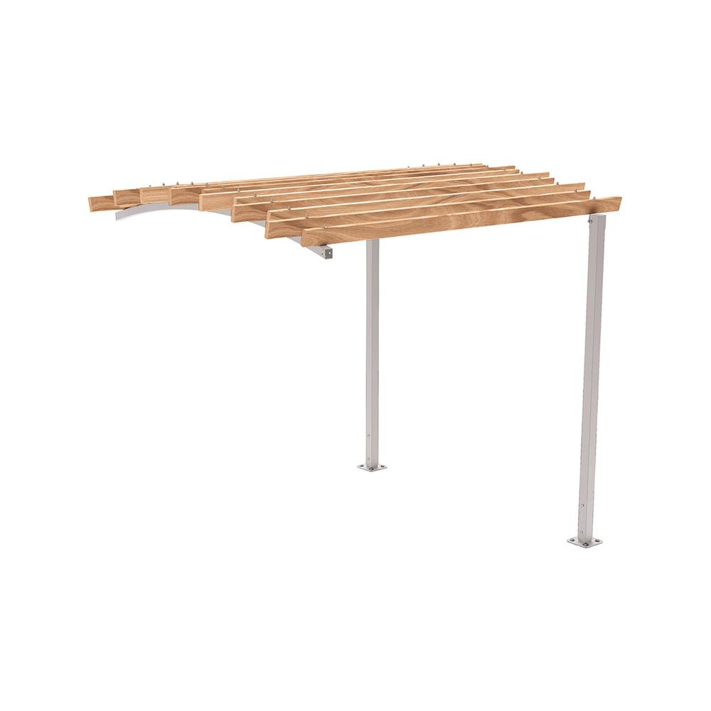 Pergola Océan RAL7044 - compl frontal 1 - PROCITY - 529182.7044