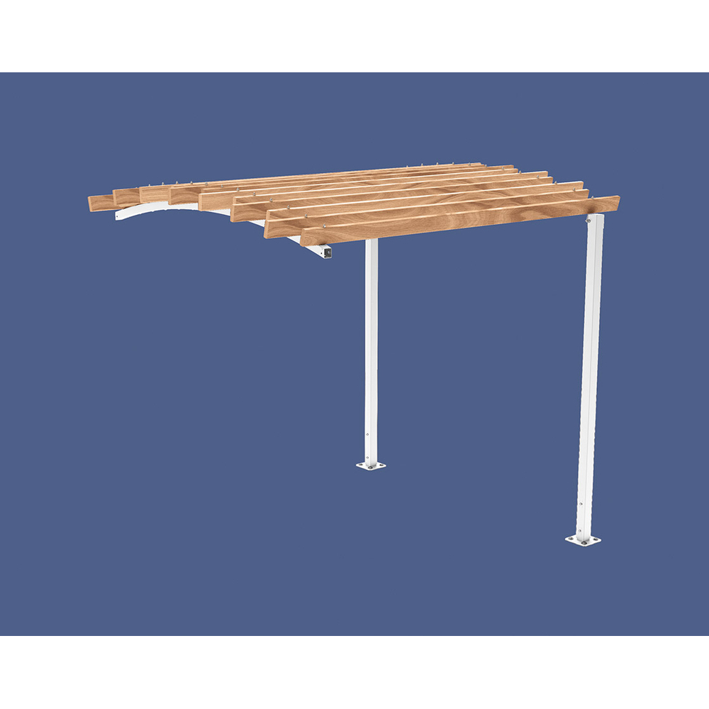 Pergola Océan RAL9010 - compl frontal 1 - PROCITY - 529182.9010