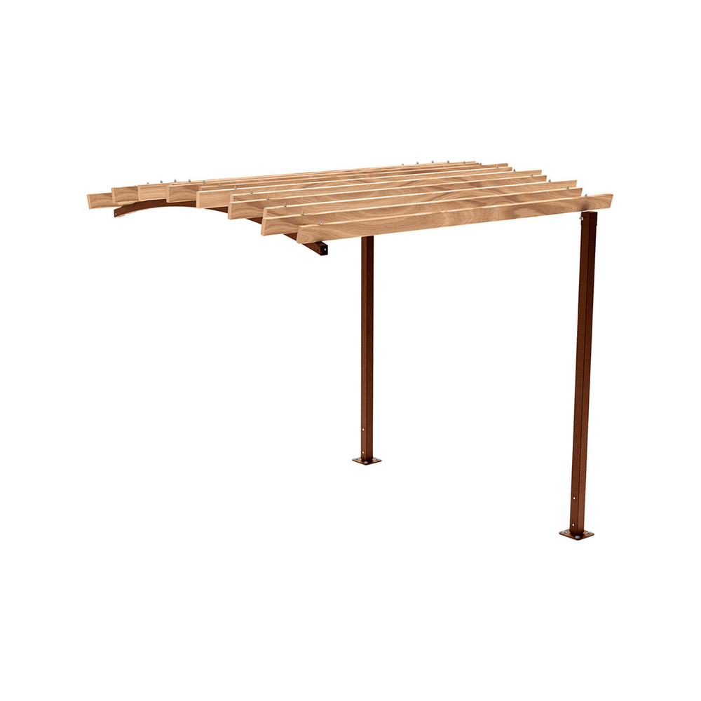 Pergola Océan Aspect Corten - compl frontal 1 - PROCITY - 529182.S025