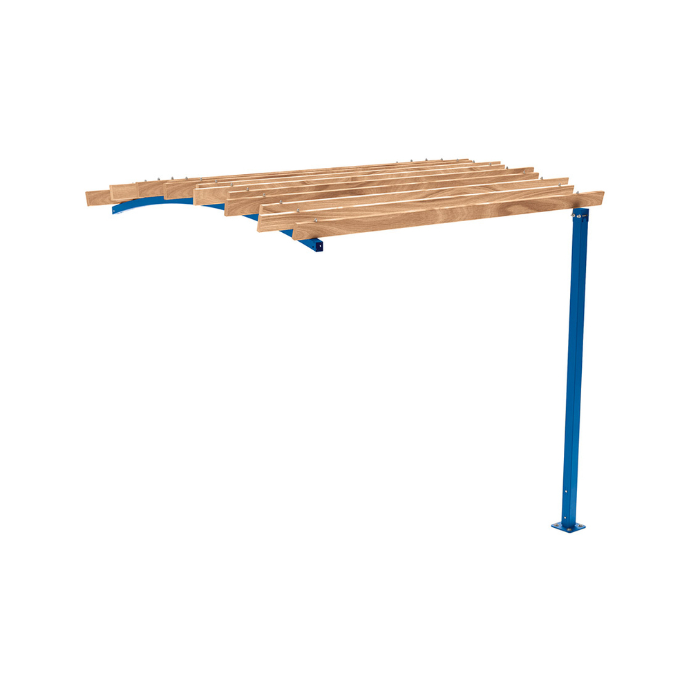 Pergola Océan RAL5010 - compl frontal 2 - PROCITY - 529183.5010