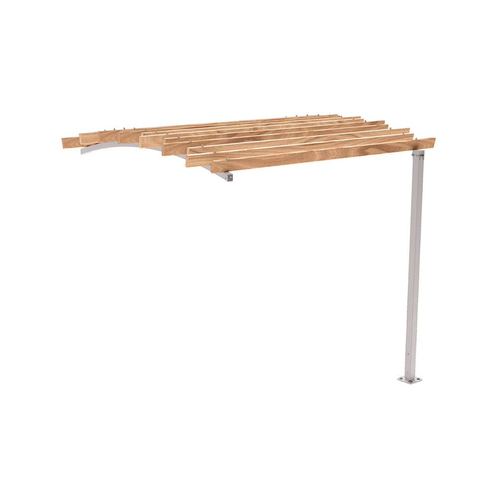 Pergola Océan RAL7044 - compl frontal 2 - PROCITY - 529183.7044