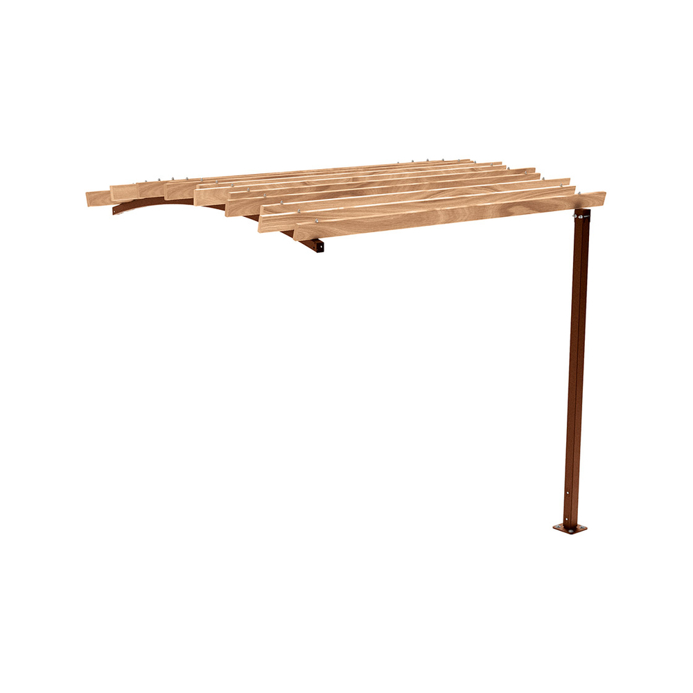 Pergola Océan Aspect Corten - compl frontal 2 - PROCITY - 529183.S025