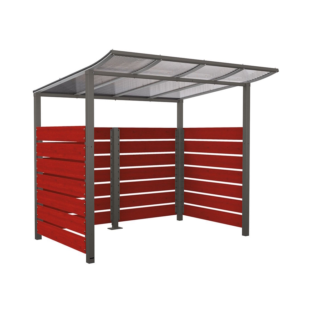 Abri vélos Modulo bardages en stratifié compact Gris PROCITY - 529213.GPRO.ACAJ