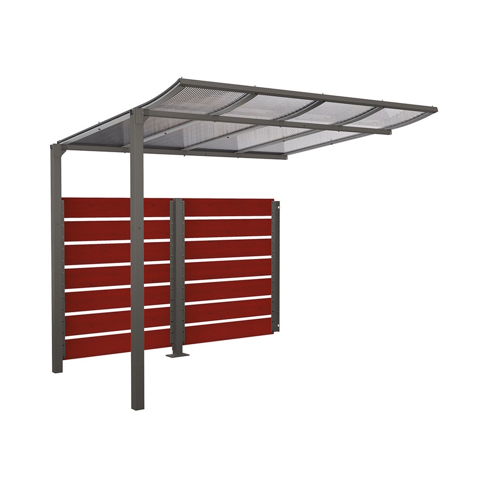 Abri vélos Modulo bardages en stratifié compact Gris PROCITY - 529215.GPRO.ACAJ