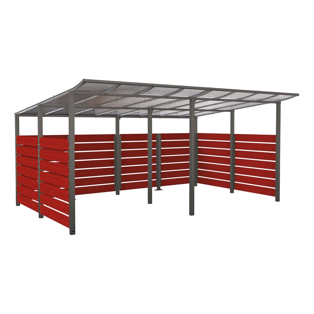 Abri vélos Modulo bardages en stratifié compact Gris PROCITY - 529217.GPRO.ACAJ