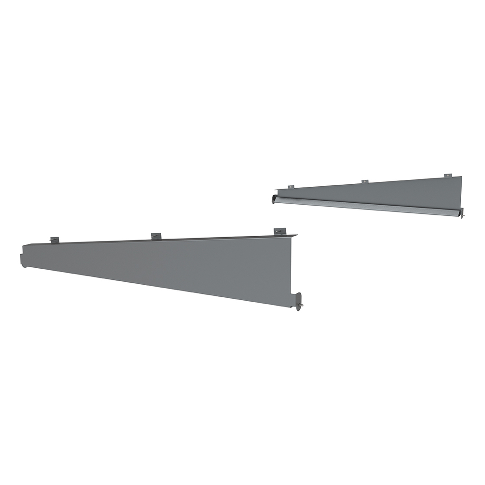 Coupe-vent latéraux pour abris Milan - la paire Gris PROCITY - 529407.GPRO