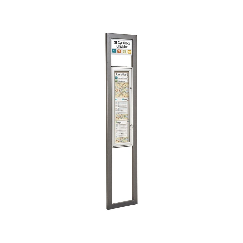Totem arrêt de bus Milan Gris PROCITY - 529445.GPRO
