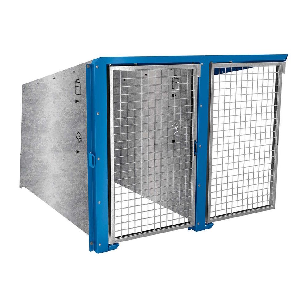 Box à vélos Berlin RAL5010 - Module complémentaire 2 places - Portes en galva - PROCITY - 529452.5010
