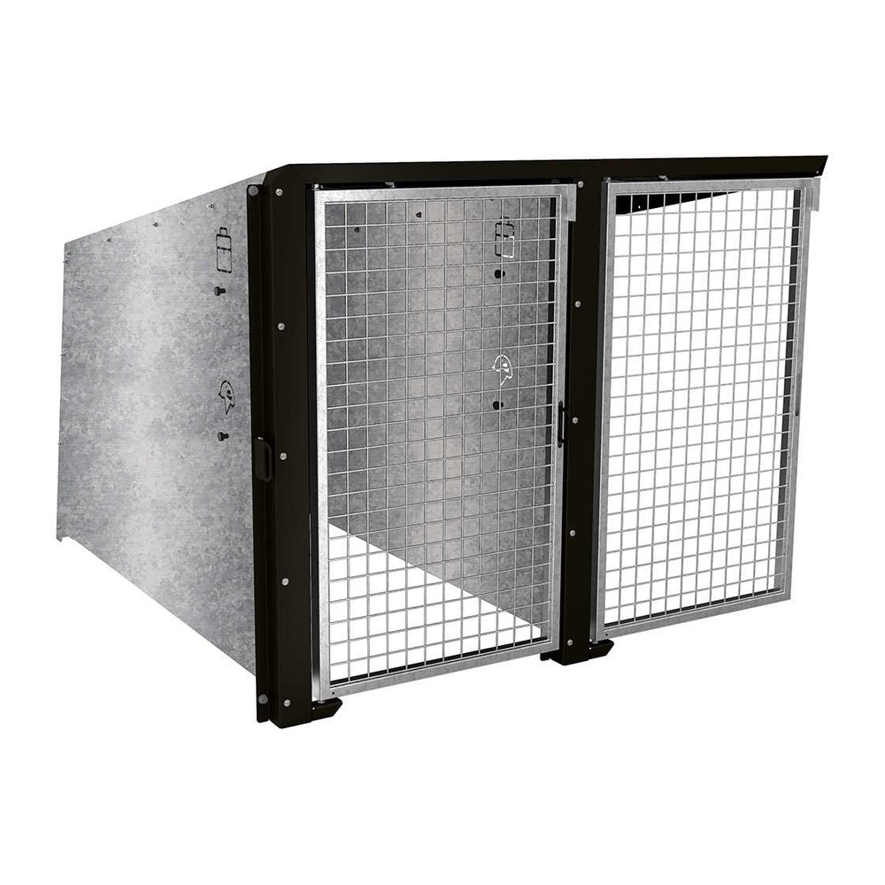 Box à vélos Berlin RAL9005 - Module complémentaire 2 places - Portes en galva - PROCITY - 529452.9005