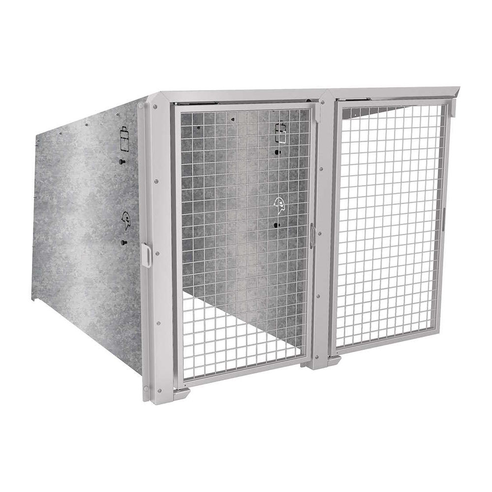 Box à vélos Berlin RAL7044 - Module complémentaire 2 places - Portes peintes - PROCITY - 529453.7044