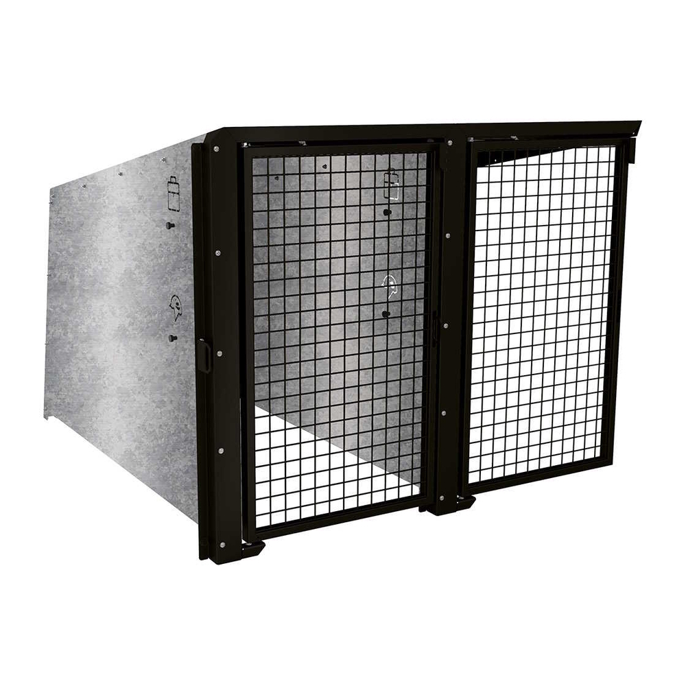 Box à vélos Berlin RAL9005 - Module complémentaire 2 places - Portes peintes - PROCITY - 529453.9005