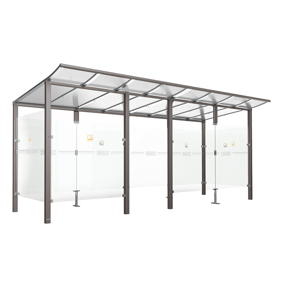 Abri fumeurs Modulo Gris PROCITY - 529571.GPRO