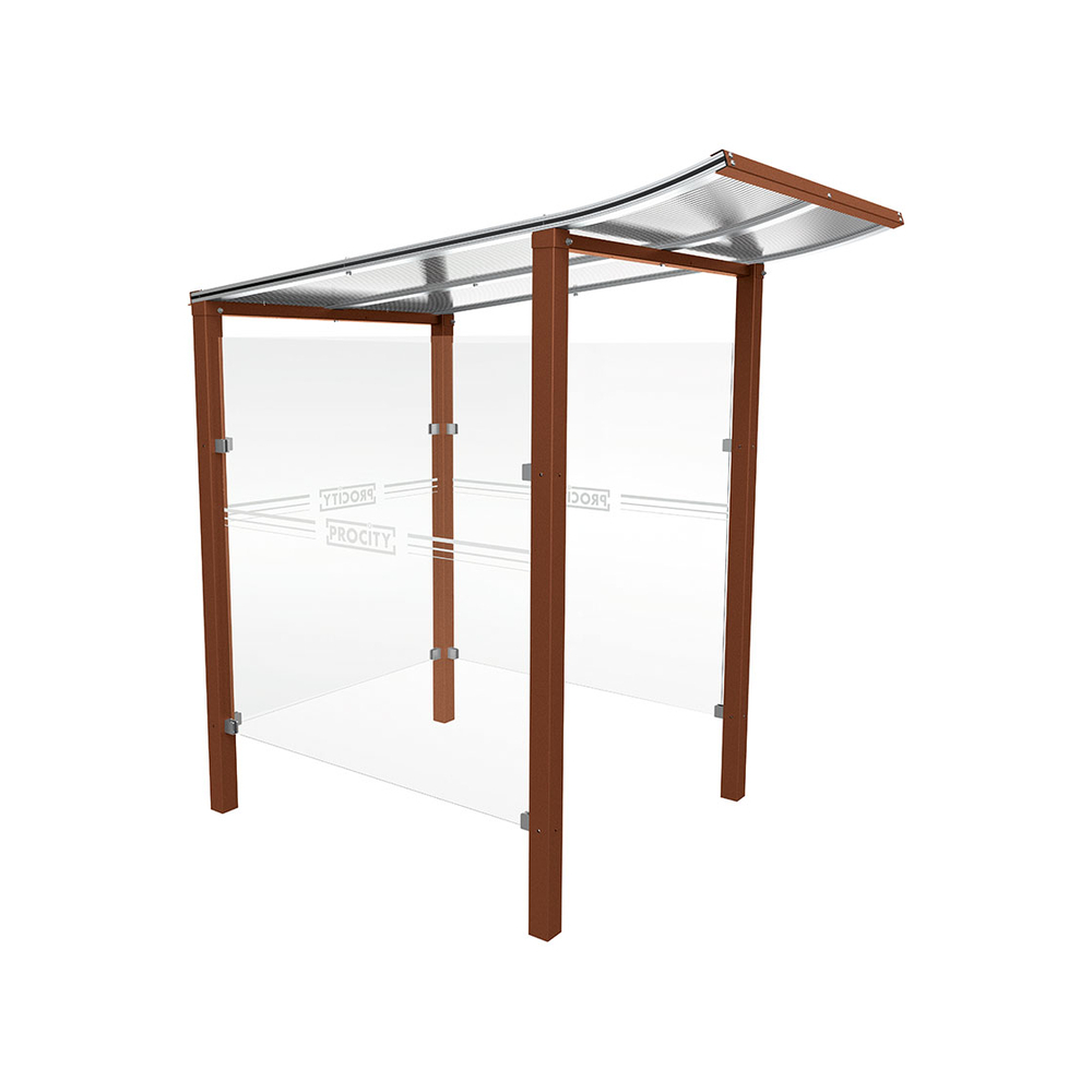 Abri caisse Modulo Aspect Corten - 1300 - Scellement direct - PROCITY - 529770.S025