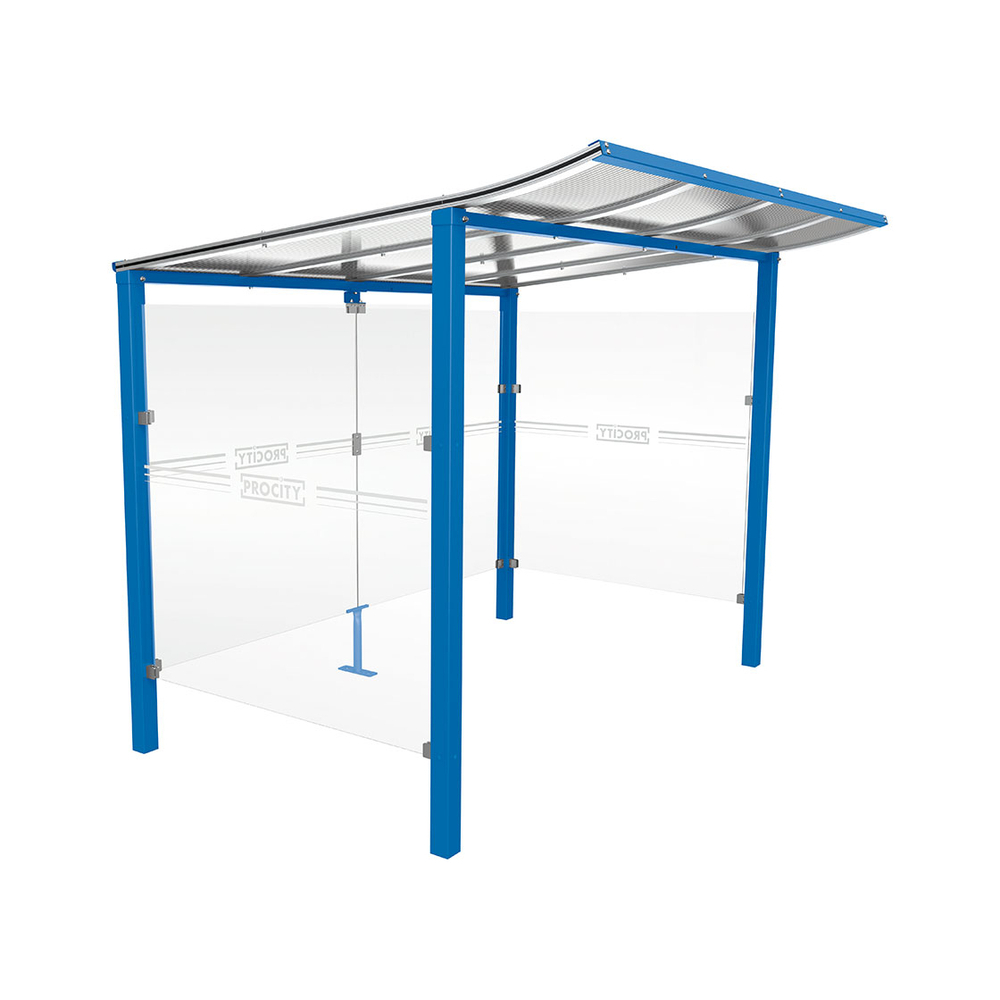 Abri caisse Modulo RAL5010 - 2500 mm - Scellement direct - PROCITY - 529771.5010