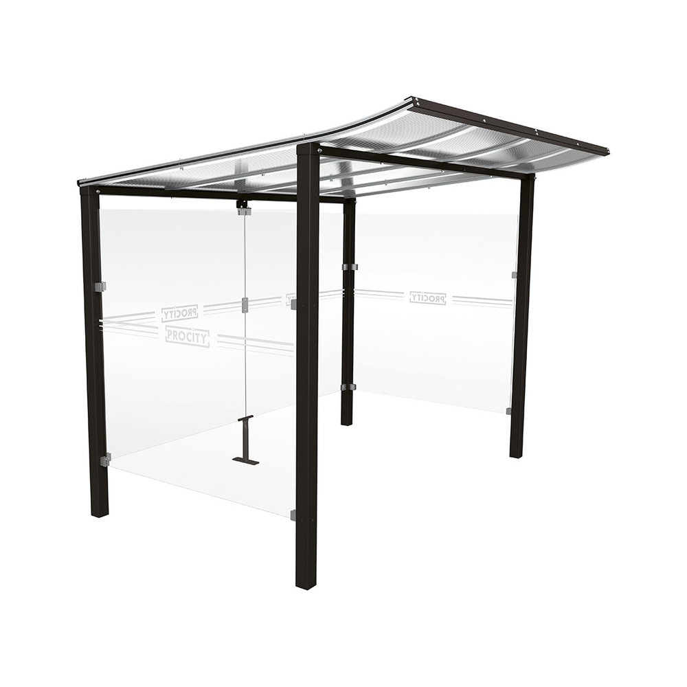 Abri caisse Modulo RAL9005 - 2500 mm - Scellement direct - PROCITY - 529771.9005