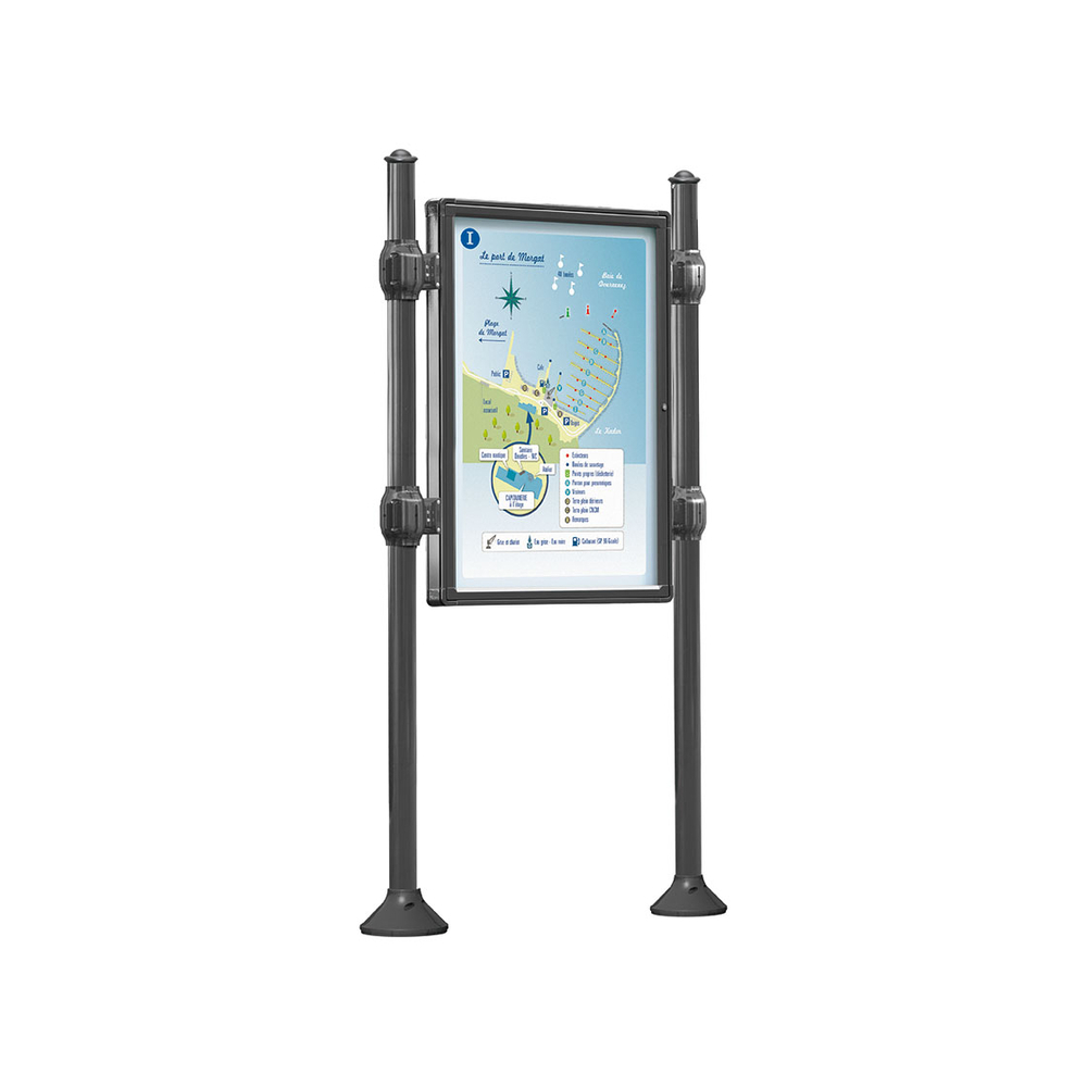 Panneau-vitrines d'information Agora Gris PROCITY - 530101.GPRO