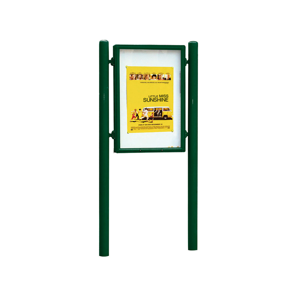 Panneau-vitrine Carrefour RAL6005 - Double face - 1255x900mm - PROCITY - 570100.6005