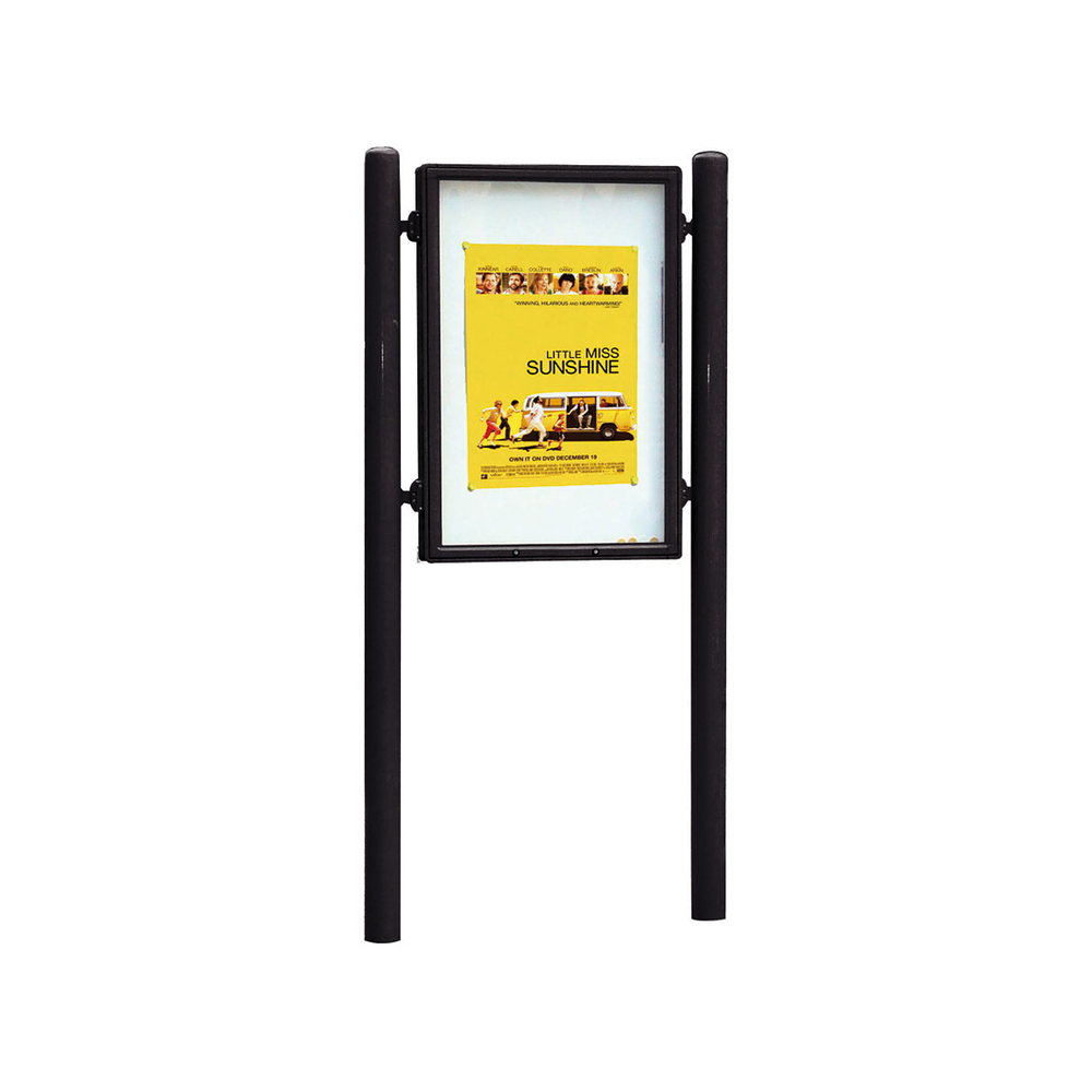 Panneau-vitrine Carrefour RAL9005 - Double face - 1255x900mm - PROCITY - 570100.9005