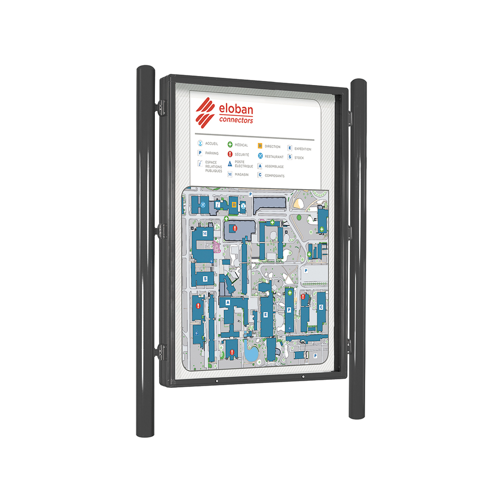 Panneau-vitrine Carrefour Gris PROCITY - 573000.GPRO