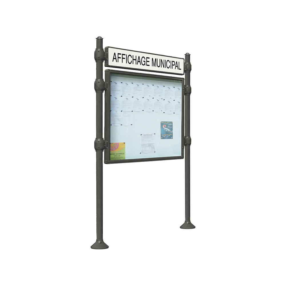 Panneau-vitrines d'information Agora Gris PROCITY - 590011.GPRO