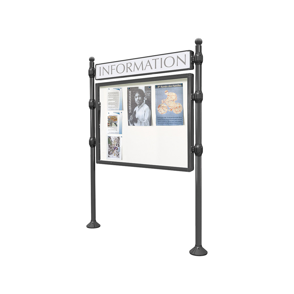 Panneau-vitrines d'information Boule Gris PROCITY - 590012.GPRO