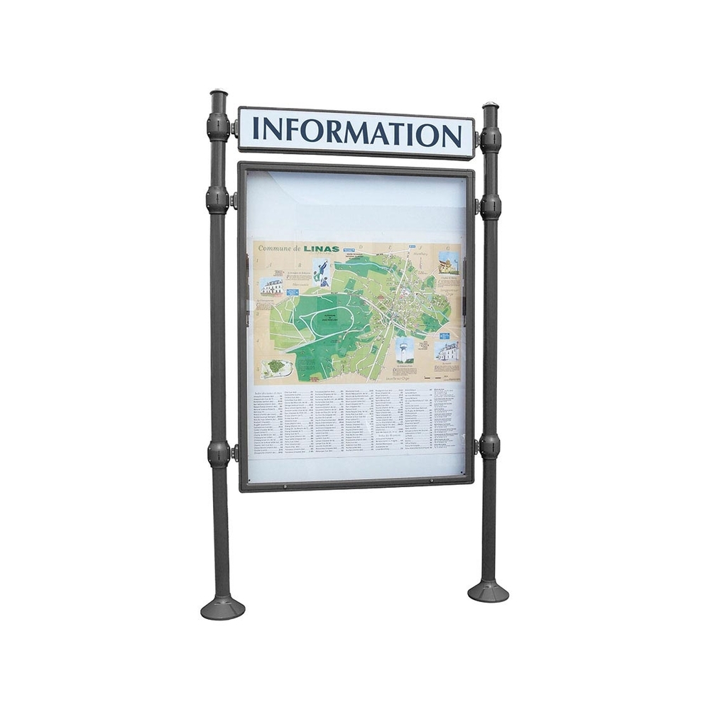 Panneau-vitrines d'information Agora Gris PROCITY - 590711.GPRO