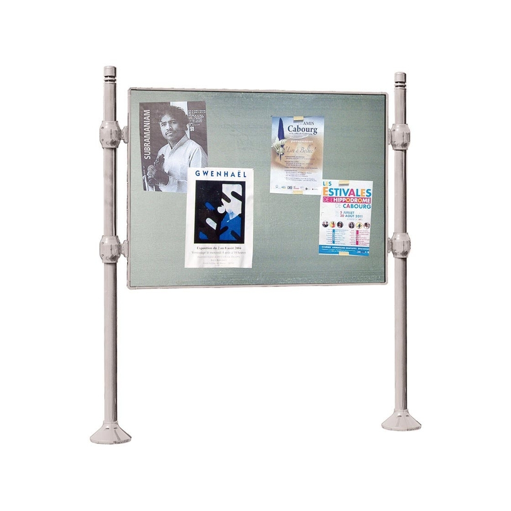 Panneau d'affichage libre City RAL7044 - 870x1225 - Module initial - Sans bandeau-titre - PROCITY - 591010.7044