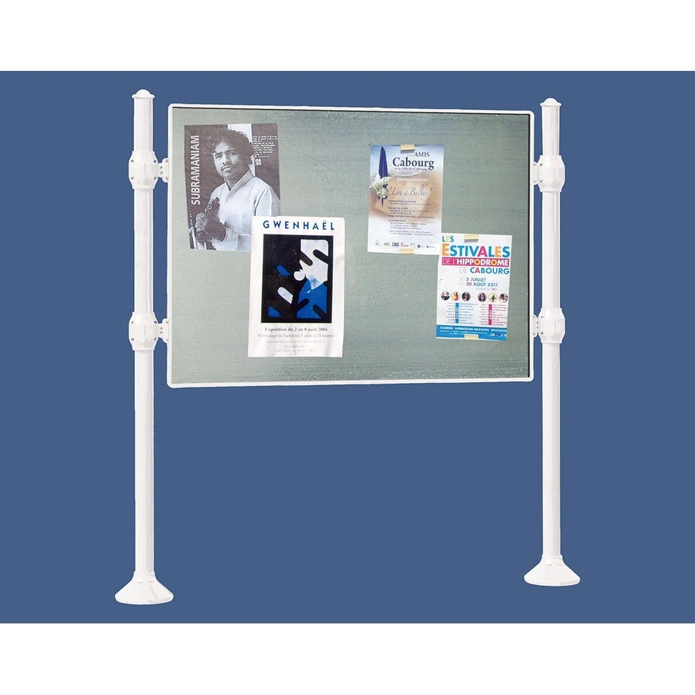 Panneau d'affichage libre Agora RAL9010 - 870x1225 - Module initial - Sans bandeau-titre - PROCITY - 591011.9010