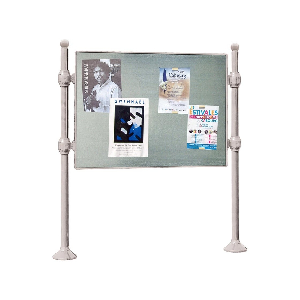 Panneau d'affichage libre Boule RAL7044 - 870x1225 - Module initial - Sans bandeau-titre - PROCITY - 591012.7044