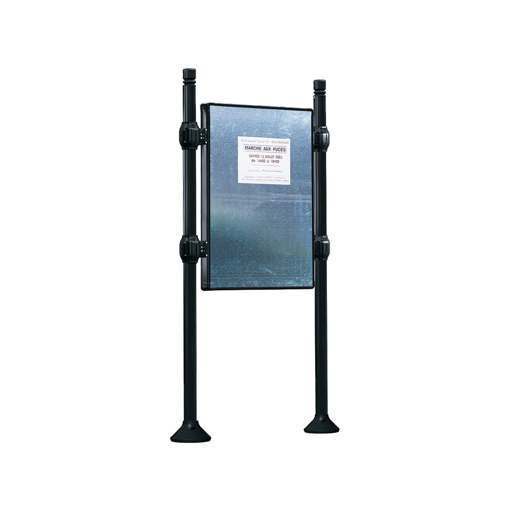 Panneau d'affichage libre City RAL9005 - 1225x870 - Module initial - Sans bandeau-titre - PROCITY - 591040.9005