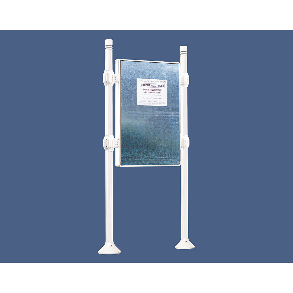 Panneau d'affichage libre City RAL9010 - 1225x870 - Module initial - Sans bandeau-titre - PROCITY - 591040.9010