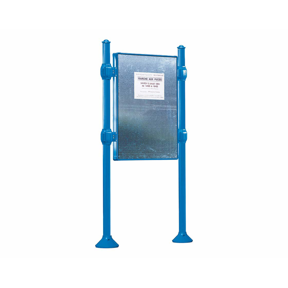 Panneau d'affichage libre Agora RAL5010 - 1225x870 - Module initial - Sans bandeau-titre - PROCITY - 591041.5010