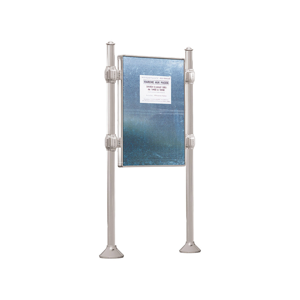 Panneau d'affichage libre Agora RAL7044 - 1225x870 - Module initial - Sans bandeau-titre - PROCITY - 591041.7044