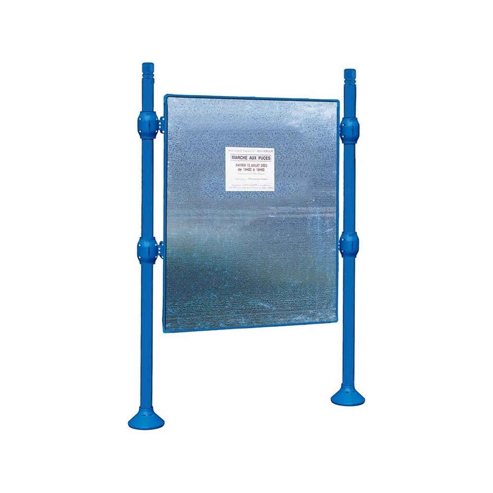 Panneau d'affichage libre City RAL5010 - 1670x1225 - Module initial - Sans bandeau-titre - PROCITY - 591100.5010