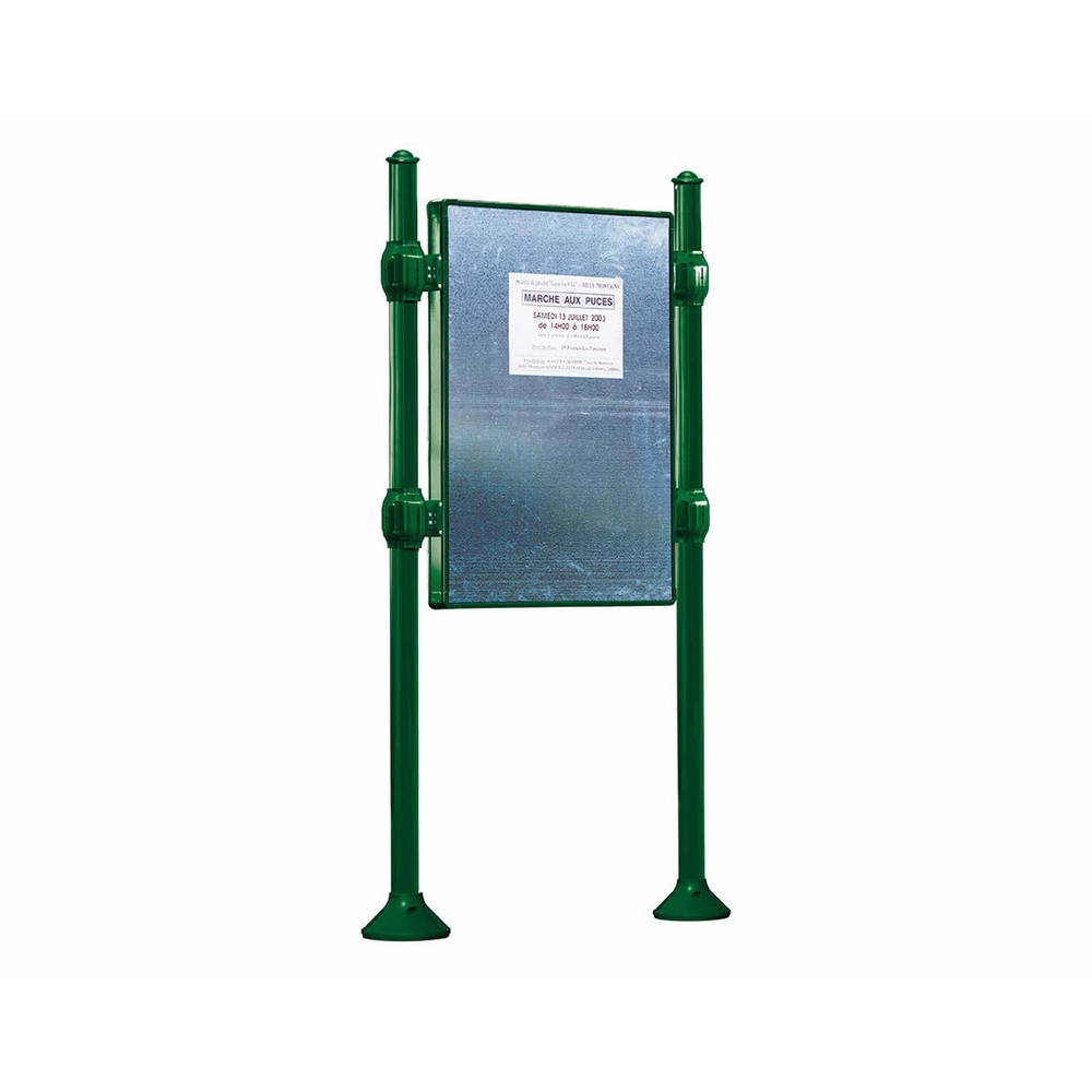 Panneau d'affichage libre Agora RAL6005 - 1670x1225 - Module initial - Sans bandeau-titre - PROCITY - 591101.6005