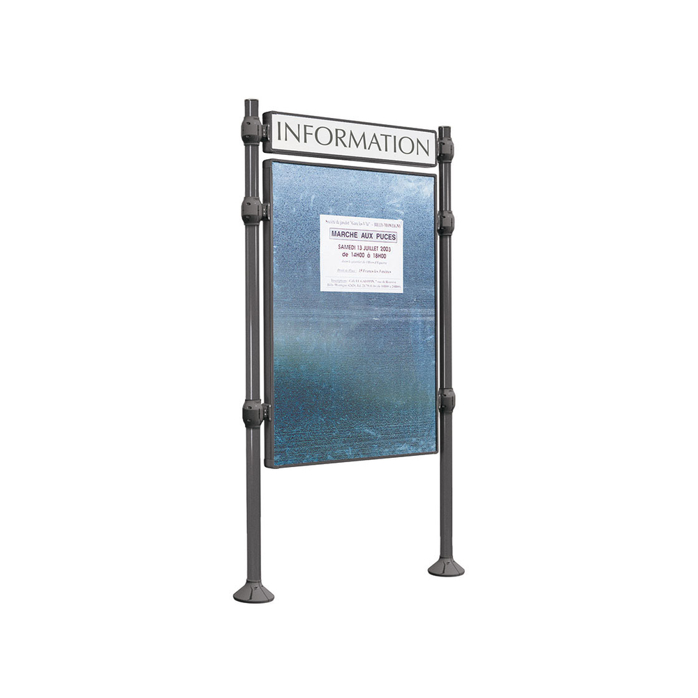 Panneau d'affichage libre Inox brossé Gris PROCITY - 591231.GPRO